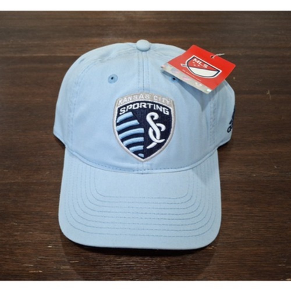 Sporting Kansas City Adidas Baby Blue Adjustable Strapback Slouch Relax Hat Cap